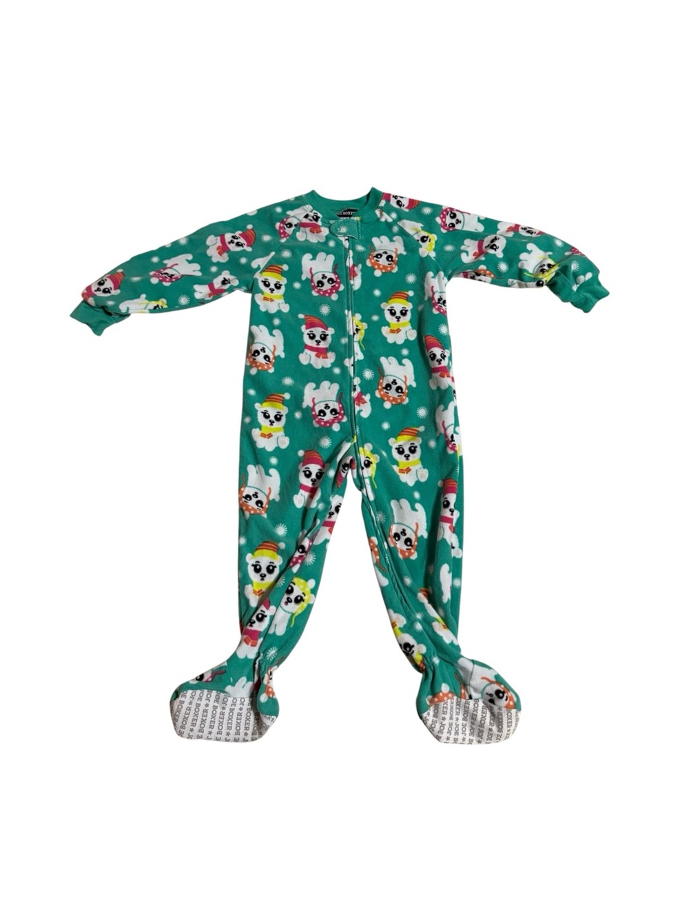 Joe Boxer Winter Polar Bears Footed Pajamas Unisex Size 3T